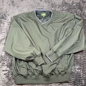 Cabela's Outdoor Gear windbreaker olive green, mens size L. #2
